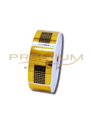 Papel molde de uñas Rollo dorado
