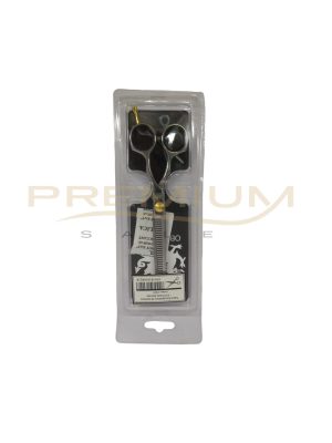 Tijera esculpidora 25 dientes punta dorada 5.5" Obopekal