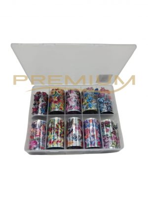 Caja de 10 foil para uñas surtidas - X02