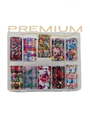 Caja de 10 foil para uñas surtidas - X03