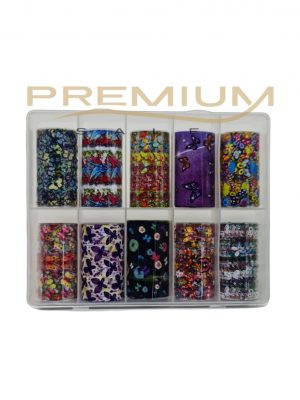Caja de 10 foil para uñas surtidas - X04