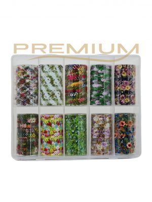 Caja de 10 foil para uñas surtidas - X05