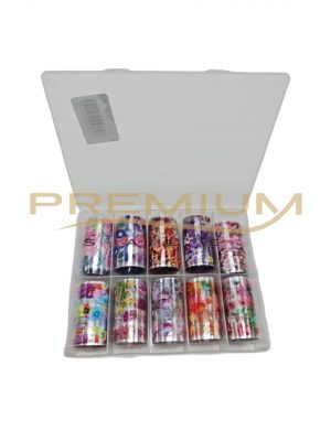 Caja de 10 foil para uñas surtidas - X06