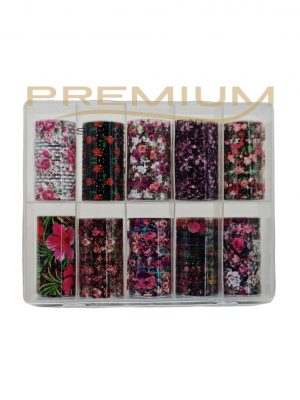 Caja de 10 foil para uñas surtidas - X07