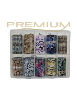 Caja de 10 foil para uñas surtidas - X12