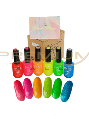 Coleccion esmalte FLASH NEON de 6 unidades DANS