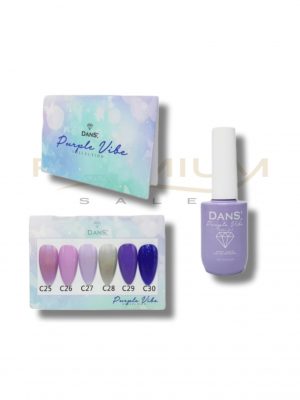 Coleccion esmalte Purple Vibe de 6 unidades DANS
