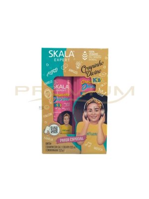 Pack Shampoo y acondicionador Crespinho divino KIDS 650 ml. (Rizado) SKALA