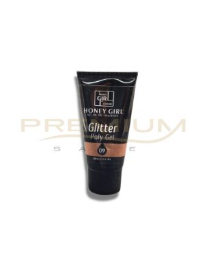 OFERTA! Polygel 09 glitter 30 ml Honey Girl