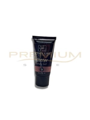 OFERTA! Polygel 18 glitter 30 ml Honey Girl