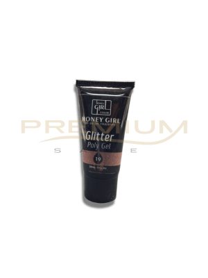 OFERTA! Polygel 19 glitter 30 ml Honey Girl