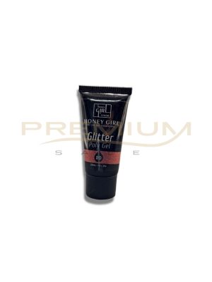 OFERTA! Polygel 20 glitter 30 ml Honey Girl