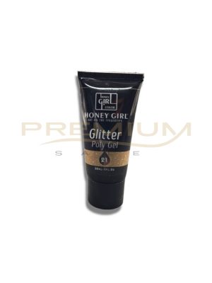 OFERTA! Polygel 21 glitter 30 ml Honey Girl