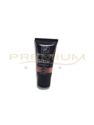 OFERTA! Polygel 24 glitter 30 ml Honey Girl