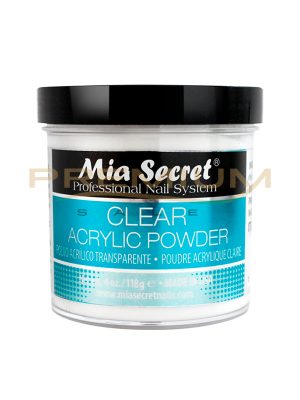 Polvo acrilico trasparente CLEAR 118 gr. Mia Secret (Cod. PL440-C)