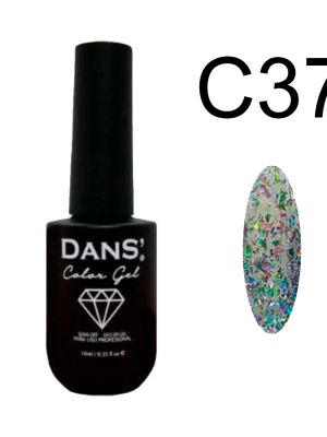 Esmalte Sea glass color gel 10 ml. DANS - C37