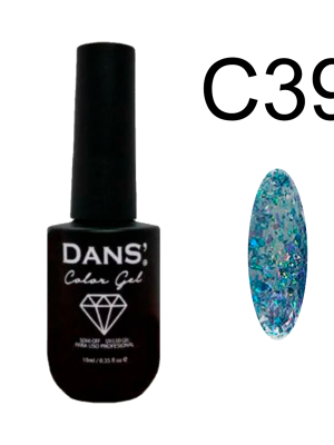 Esmalte Sea glass color gel 10 ml. DANS - C39