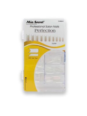 Nail Tips Perfection Clear 500 Unid Mia Secret (Cod. TI-500A-C)