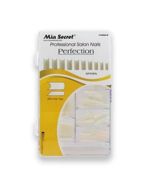 Nail Tips Perfection Natural 500 Unid Mia Secret (Cod. TI-500A-N)