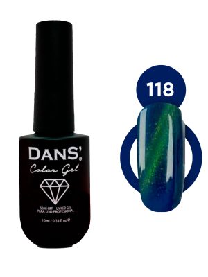Esmalte color gel OJO DE GATO 10 ml. DANS - 118