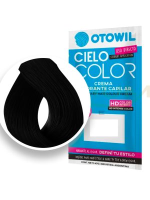 Sachet tintura NEGRO cielo color 47 grm sin amoniaco OTOWIL