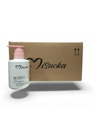 Caja de 12 Shampoo Biotina 300 ml. Misucka