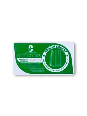 PROMOCIÓN! Gel tips #10 MEDIUM SQUARE 550 pcs. CLARA COLORS