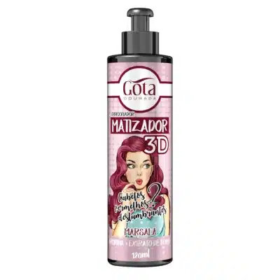 Acondicionador Matizador 3D Marsala 120 ml. Gota Dorada