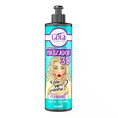 Acondicionador Matizador 3D Platinado 300 ml. Gota Dorada