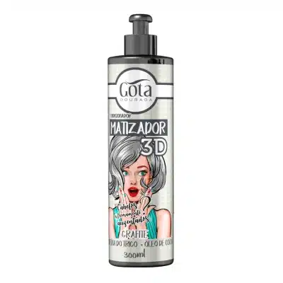 Acondicionador Matizador 3D Grafito 300 ml. Gota Dorada