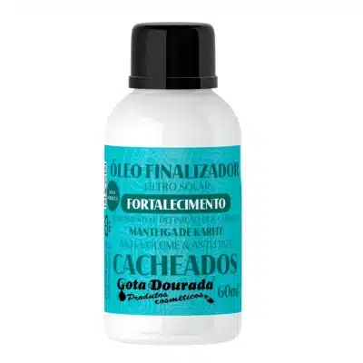 Aceite de Acabado Fortalecedor para cabello Rizado 60 ml. Gota Dorada