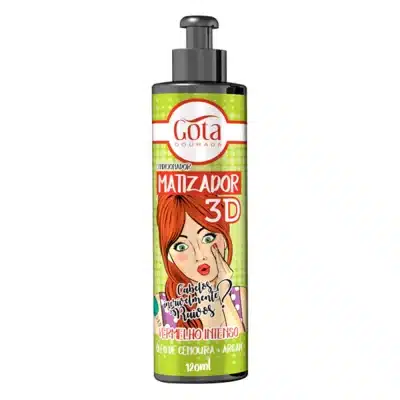 Acondicionador Matizador 3D Rojo Intenso 120 ml. Gota Dorada