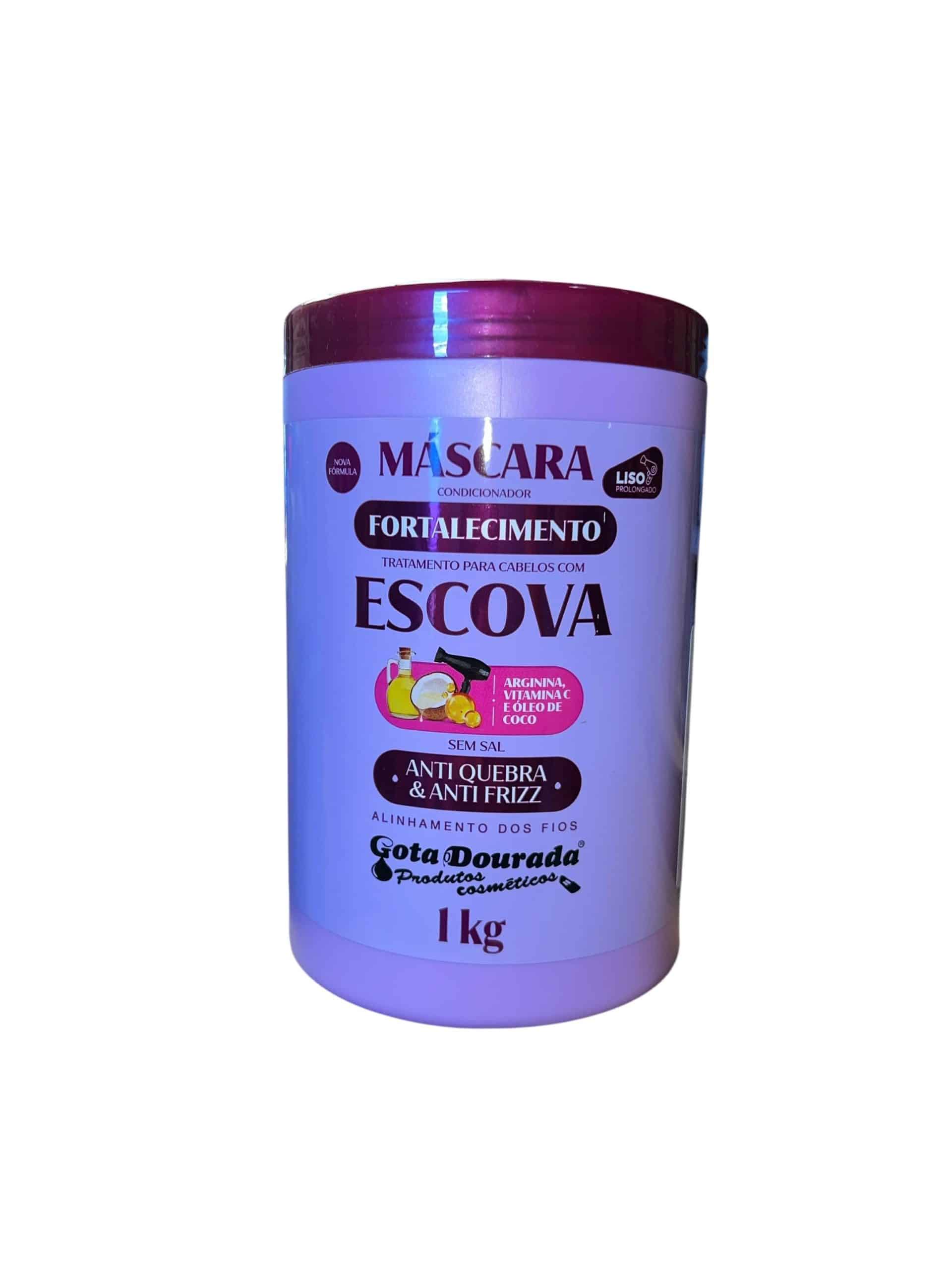 Máscara Fortalecedora para Cabello Liso 1 kg Gota Dorada