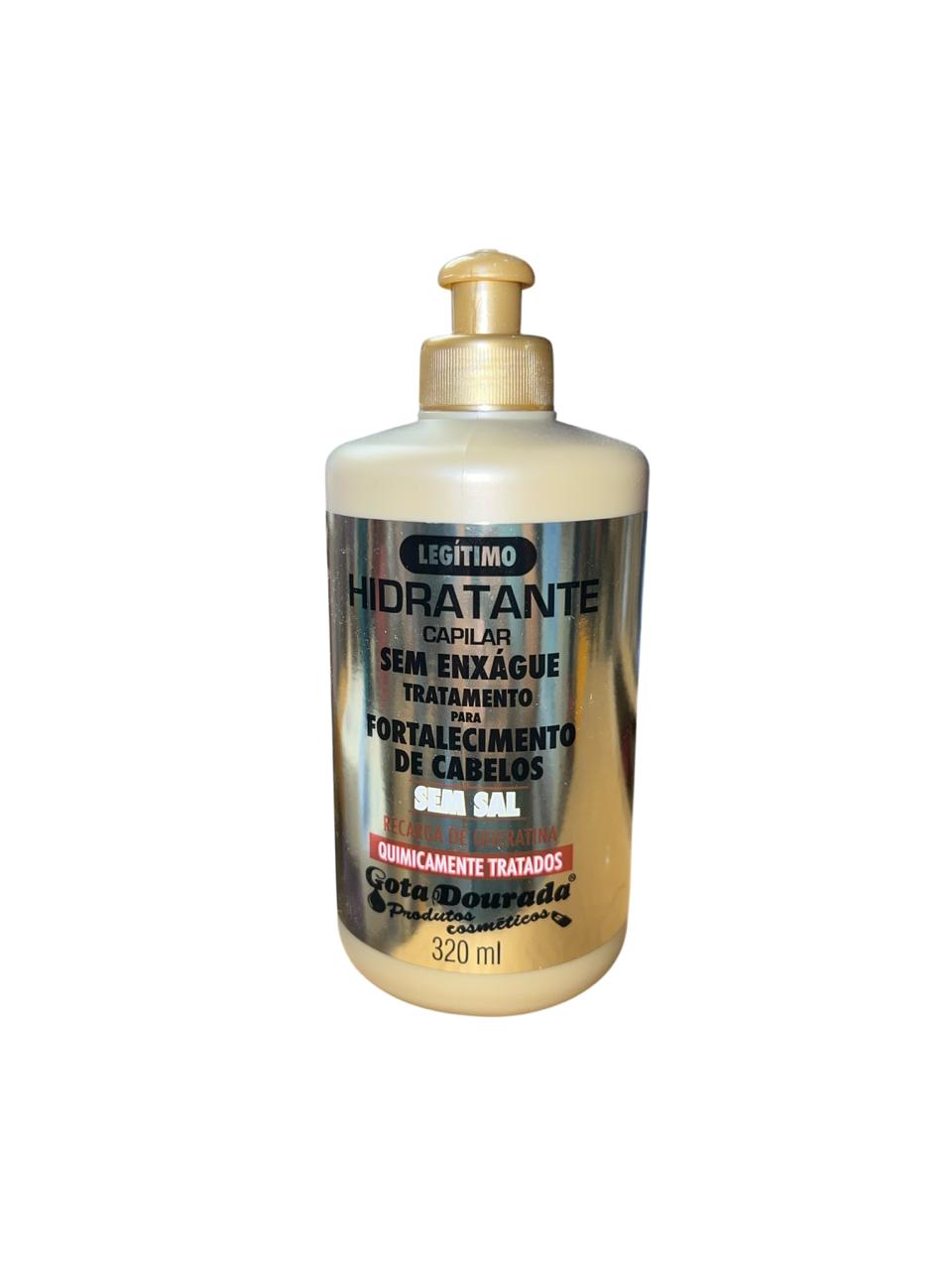 Crema de peinar Hidratante para Cabello tratado químicamente 320 ml. Gota Dorada