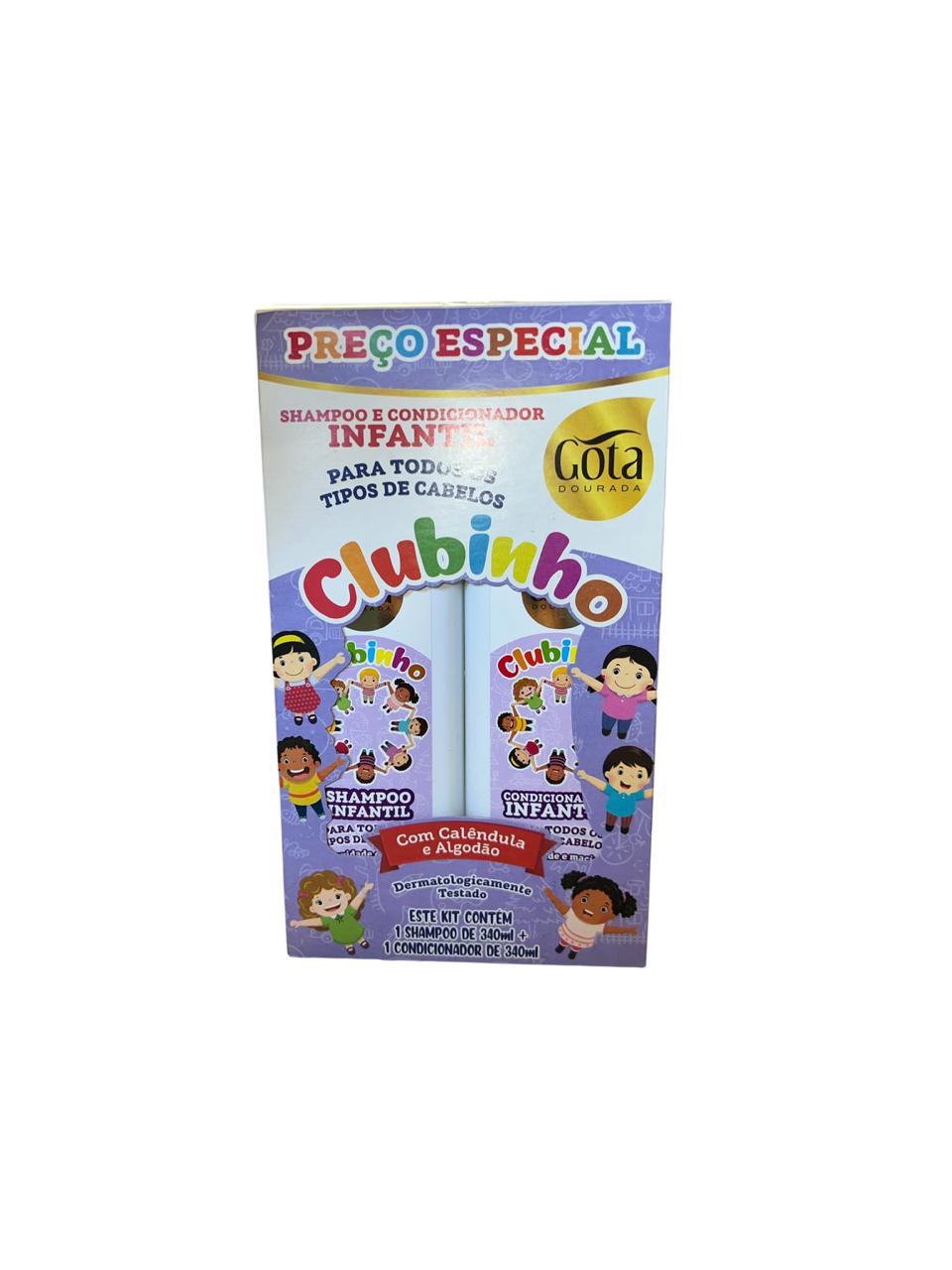 Kit Shampoo y Acondicionador Infantil 300 ml Gota Dorada
