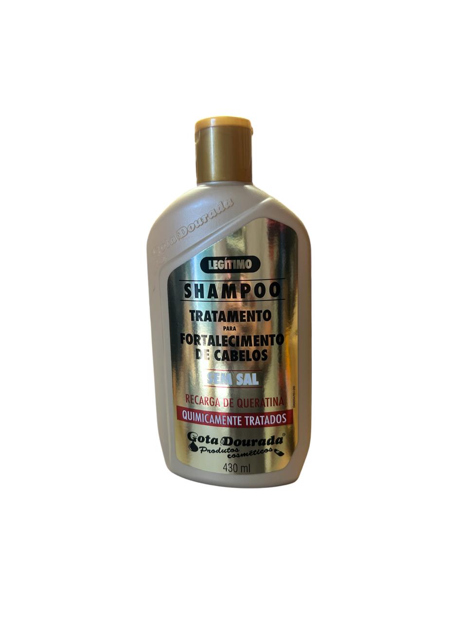 Champú Fortalecedor para Cabello tratado químicamente 430 ml. Gota Dorada