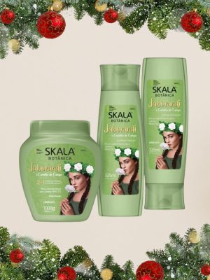 Kit Jaborandi Máscara capilar 1 kl + shampoo y acondicionador Skala