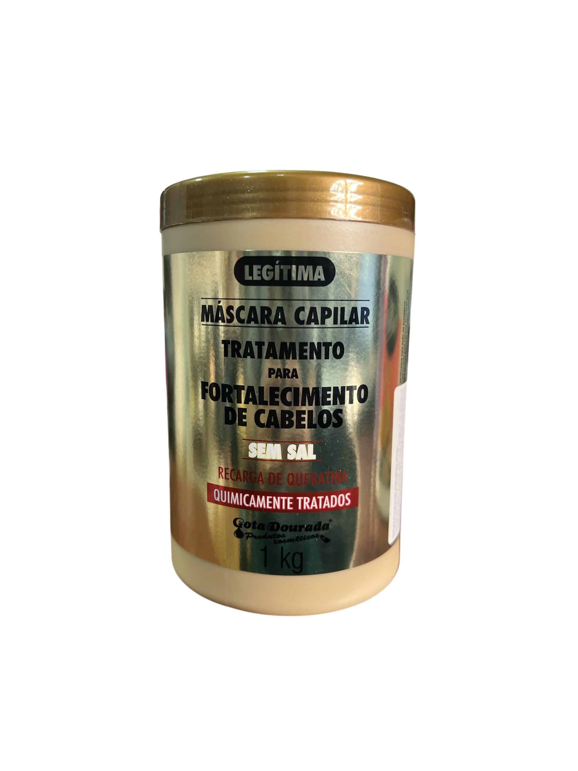 Máscara Fortalecedora para Cabello tratado quimicamente 1 kg Gota Dorada